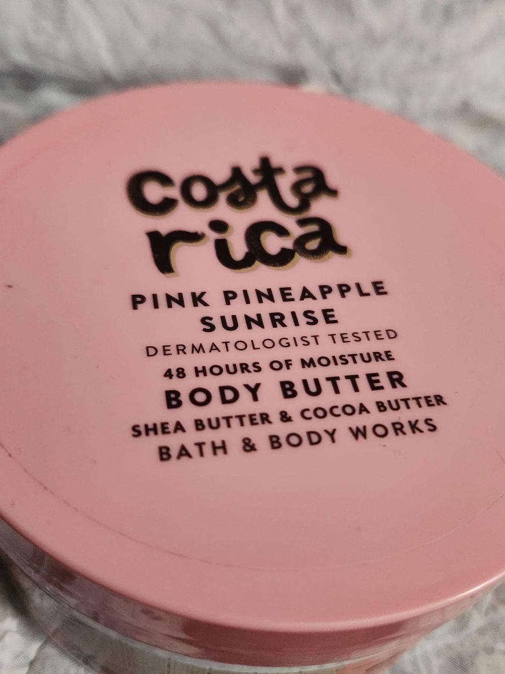 Bath & Body Works Pink and Gold Costa Rica Pink Pineapple Sunrise Body Butter - Picture 2 of 5